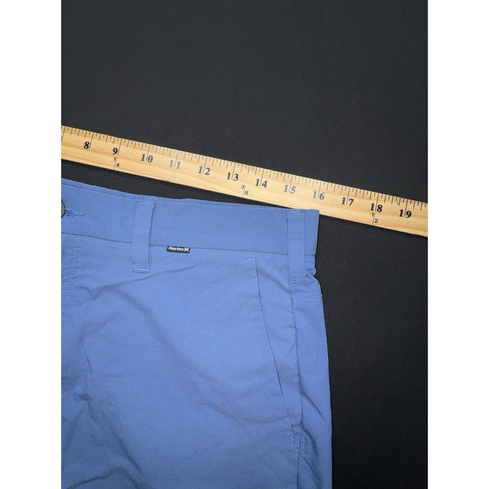 Hurley x Nike Dri-Fit Hybrid Walkshorts Chino Shorts Mens 32 Blue Flat Front - Picture 10 of 14